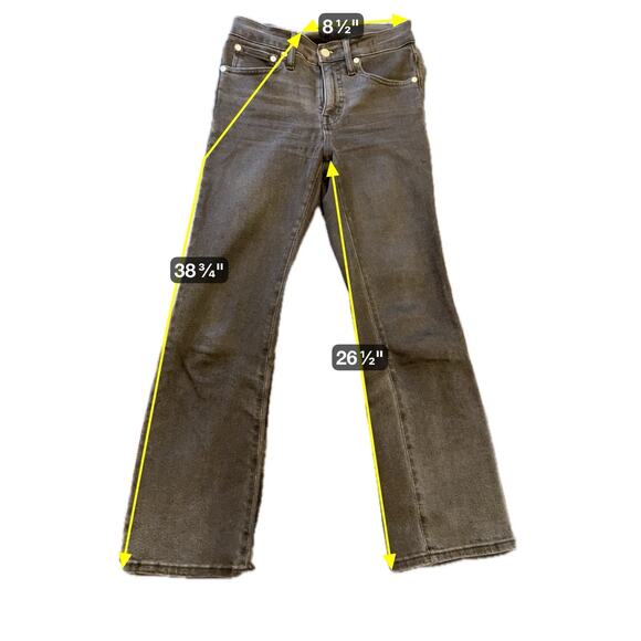 Madewell Jeans Women Size 25 Black Cali Demi-Boot Jean - Picture 2 of 15